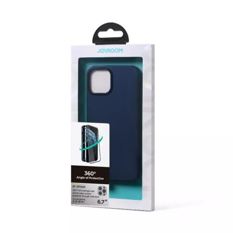 Joyroom Joyroom 360 Full Case etui pokrowiec do iPhone 13 Pro Max obudowa na tył i przód + szkło hartowane niebieski (JR-BP928 blue) Joyroom Joyroom 360 Full Case etui pokrowiec do iPhone 13 Pro Max obudowa na tył i przód + szkło hartowane niebieski (JR-BP928 blue)