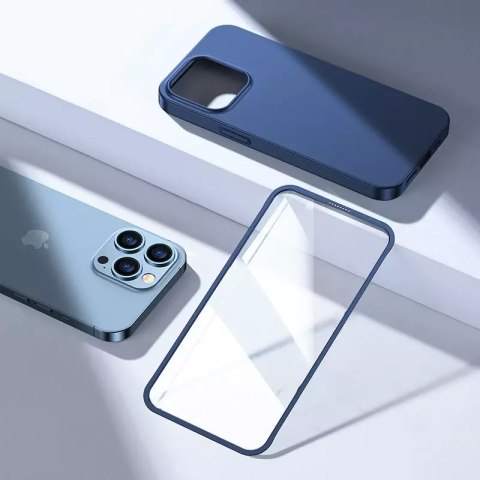 Joyroom Joyroom 360 Full Case etui pokrowiec do iPhone 13 Pro Max obudowa na tył i przód + szkło hartowane niebieski (JR-BP928 blue) Joyroom Joyroom 360 Full Case etui pokrowiec do iPhone 13 Pro Max obudowa na tył i przód + szkło hartowane niebieski (JR-BP928 blue)