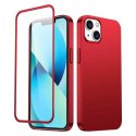 Joyroom Joyroom 360 Full Case etui pokrowiec do iPhone 13 obudowa na tył i przód + szkło hartowane czerwony (JR-BP927 red)
