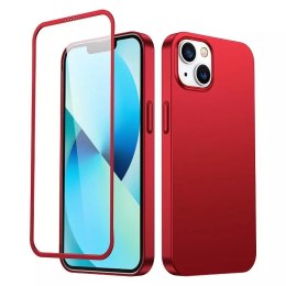 Joyroom Joyroom 360 Full Case etui pokrowiec do iPhone 13 obudowa na tył i przód + szkło hartowane czerwony (JR-BP927 red)