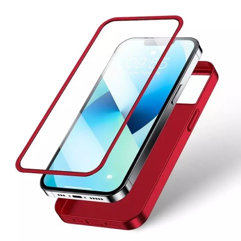 Joyroom Joyroom 360 Full Case etui pokrowiec do iPhone 13 obudowa na tył i przód + szkło hartowane czerwony (JR-BP927 red) Joyroom Joyroom 360 Full Case etui pokrowiec do iPhone 13 obudowa na tył i przód + szkło hartowane czerwony (JR-BP927 red)
