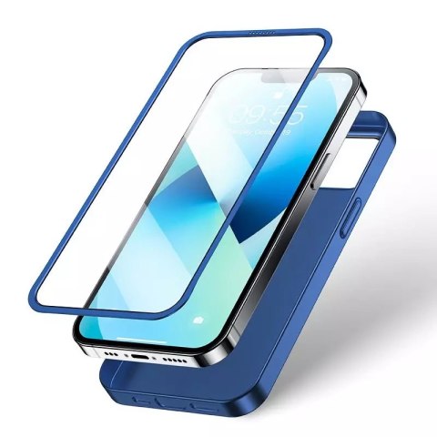 Joyroom Joyroom 360 Full Case etui pokrowiec do iPhone 13 obudowa na tył i przód + szkło hartowane niebieski (JR-BP927 blue) Joyroom Joyroom 360 Full Case etui pokrowiec do iPhone 13 obudowa na tył i przód + szkło hartowane niebieski (JR-BP927 blue)
