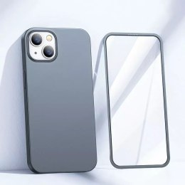 Joyroom Joyroom 360 Full Case etui pokrowiec do iPhone 13 obudowa na tył i przód + szkło hartowane szary (JR-BP927 tarnish)