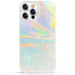 Kingxbar Kingxbar Shell Series luksusowe eleganckie etui na iPhone 13 Pro perłowy-niebieski
