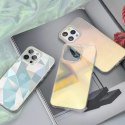 Kingxbar Kingxbar Streamer Series luksusowe eleganckie etui na iPhone 13 Pro niebieski (Triangle)
