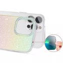 Kingxbar Kingxbar Travel Series luksusowe eleganckie etui na iPhone 13 Pro niebiesko-pomarańczowy (Clouds)