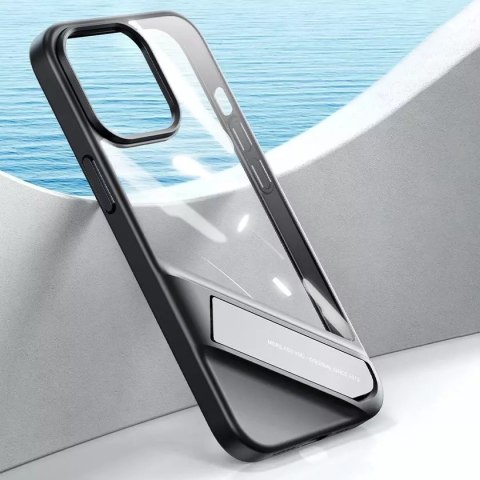 UGreen Ugreen Fusion Kickstand Case sztywne etui z żelową ramką i podstawką do iPhone 13 Pro czarny (90153) UGreen Ugreen Fusion Kickstand Case sztywne etui z żelową ramką i podstawką do iPhone 13 Pro czarny (90153)