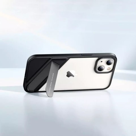 UGreen Ugreen Fusion Kickstand Case sztywne etui z żelową ramką i podstawką do iPhone 13 Pro czarny (90153) UGreen Ugreen Fusion Kickstand Case sztywne etui z żelową ramką i podstawką do iPhone 13 Pro czarny (90153)