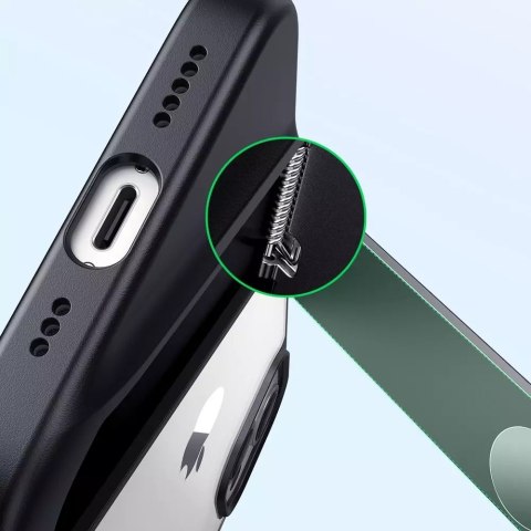 UGreen Ugreen Fusion Kickstand Case sztywne etui z żelową ramką i podstawką do iPhone 13 Pro czarny (90153) UGreen Ugreen Fusion Kickstand Case sztywne etui z żelową ramką i podstawką do iPhone 13 Pro czarny (90153)
