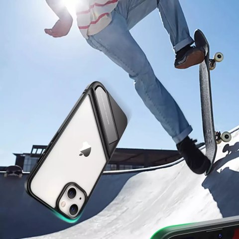 UGreen Ugreen Fusion Kickstand Case sztywne etui z żelową ramką i podstawką do iPhone 13 Pro czarny (90153) UGreen Ugreen Fusion Kickstand Case sztywne etui z żelową ramką i podstawką do iPhone 13 Pro czarny (90153)
