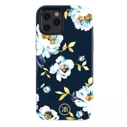 Kingxbar Kingxbar Blossom etui ozdobione oryginalnymi Kryształami Swarovskiego iPhone 12 mini wielokolorowy (Gardenia)