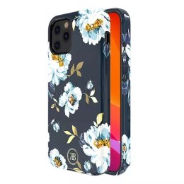 Kingxbar Kingxbar Blossom etui ozdobione oryginalnymi Kryształami Swarovskiego iPhone 12 mini wielokolorowy (Gardenia)