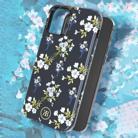 Kingxbar Kingxbar Blossom etui ozdobione oryginalnymi Kryształami Swarovskiego iPhone 12 mini wielokolorowy (Lily) Kingxbar Kingxbar Blossom etui ozdobione oryginalnymi Kryształami Swarovskiego iPhone 12 mini wielokolorowy (Lily)