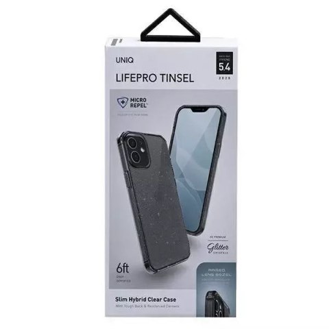UNIQ UNIQ etui LifePro Tinsel iPhone 12 mini 5,4" czarny/vapour smoke UNIQ UNIQ etui LifePro Tinsel iPhone 12 mini 5,4" czarny/vapour smoke