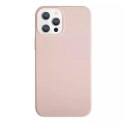 UNIQ UNIQ etui Lino Hue iPhone 12 Pro Max 6,7" różowy/blush pink Antimicrobial