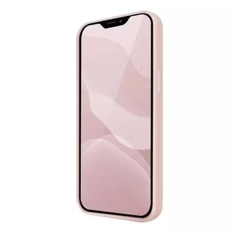 UNIQ UNIQ etui Lino Hue iPhone 12 Pro Max 6,7" różowy/blush pink Antimicrobial UNIQ UNIQ etui Lino Hue iPhone 12 Pro Max 6,7" różowy/blush pink Antimicrobial