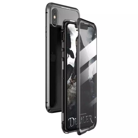 Wozinsky Wozinsky Full Magnetic Case magnetyczne etui 360 pokrowiec na przód i tył z wbudowanym szkłem iPhone 12 Pro Max czarno-przezrocz Wozinsky Wozinsky Full Magnetic Case magnetyczne etui 360 pokrowiec na przód i tył z wbudowanym szkłem iPhone 12 Pro Max czarno-przezrocz