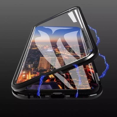 Wozinsky Wozinsky Full Magnetic Case magnetyczne etui 360 pokrowiec na przód i tył z wbudowanym szkłem iPhone 12 Pro Max czarno-przezrocz Wozinsky Wozinsky Full Magnetic Case magnetyczne etui 360 pokrowiec na przód i tył z wbudowanym szkłem iPhone 12 Pro Max czarno-przezrocz