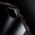 Wozinsky Wozinsky Full Magnetic Case magnetyczne etui 360 pokrowiec na przód i tył z wbudowanym szkłem iPhone 12 Pro Max czarno-przezrocz