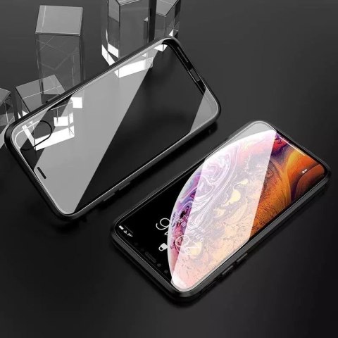 Wozinsky Wozinsky Full Magnetic Case magnetyczne etui 360 pokrowiec na przód i tył z wbudowanym szkłem iPhone 12 Pro Max czarno-przezrocz Wozinsky Wozinsky Full Magnetic Case magnetyczne etui 360 pokrowiec na przód i tył z wbudowanym szkłem iPhone 12 Pro Max czarno-przezrocz
