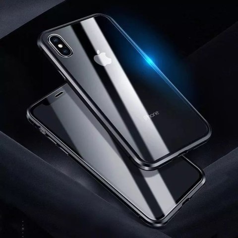 Wozinsky Wozinsky Full Magnetic Case magnetyczne etui 360 pokrowiec na przód i tył z wbudowanym szkłem iPhone 12 Pro Max czarno-przezrocz Wozinsky Wozinsky Full Magnetic Case magnetyczne etui 360 pokrowiec na przód i tył z wbudowanym szkłem iPhone 12 Pro Max czarno-przezrocz