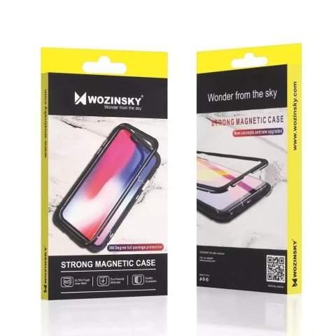 Wozinsky Wozinsky Full Magnetic Case magnetyczne etui 360 pokrowiec na przód i tył z wbudowanym szkłem iPhone 12 Pro Max czarno-przezrocz Wozinsky Wozinsky Full Magnetic Case magnetyczne etui 360 pokrowiec na przód i tył z wbudowanym szkłem iPhone 12 Pro Max czarno-przezrocz