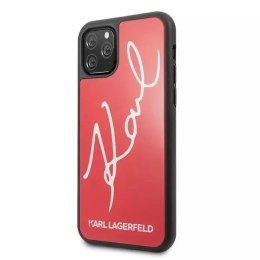 Karl Lagerfeld Karl Lagerfeld KLHCN65DLKSRE iPhone 11 Pro Max czerwony/red hard case Signature Glitter