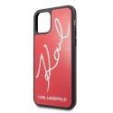 Karl Lagerfeld Karl Lagerfeld KLHCN65DLKSRE iPhone 11 Pro Max czerwony/red hard case Signature Glitter