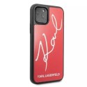 Karl Lagerfeld Karl Lagerfeld KLHCN65DLKSRE iPhone 11 Pro Max czerwony/red hard case Signature Glitter