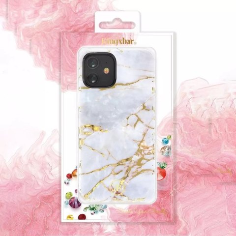 Kingxbar Kingxbar Agate Series eleganckie etui pokrowiec z nadrukiem agat iPhone 12 mini czerwony Kingxbar Kingxbar Agate Series eleganckie etui pokrowiec z nadrukiem agat iPhone 12 mini czerwony