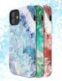 Kingxbar Kingxbar Agate Series eleganckie etui pokrowiec z nadrukiem agat iPhone 12 mini zielony