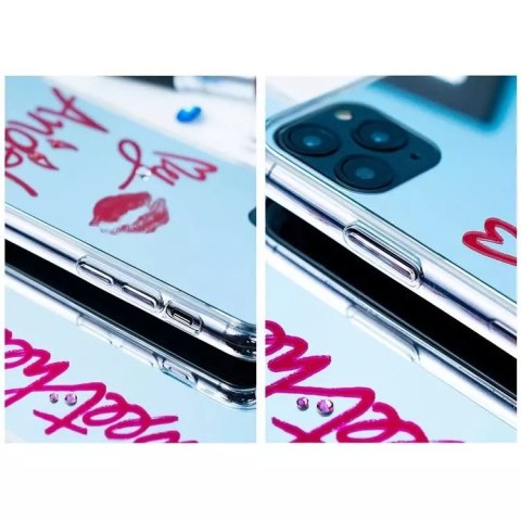 Kingxbar Kingxbar Angel lustrzane etui ozdobione oryginalnymi Kryształami Swarovskiego iPhone 11 Pro Max lusterko przezroczysty Kingxbar Kingxbar Angel lustrzane etui ozdobione oryginalnymi Kryształami Swarovskiego iPhone 11 Pro Max lusterko przezroczysty