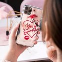 Kingxbar Kingxbar Angel lustrzane etui ozdobione oryginalnymi Kryształami Swarovskiego iPhone 11 Pro Max lusterko przezroczysty