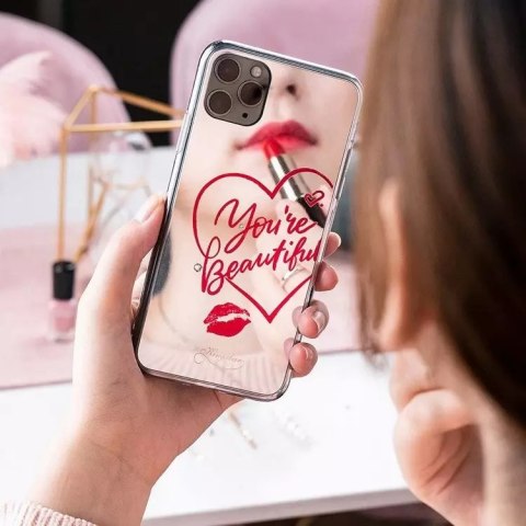 Kingxbar Kingxbar Angel lustrzane etui ozdobione oryginalnymi Kryształami Swarovskiego iPhone 11 Pro Max lusterko przezroczysty Kingxbar Kingxbar Angel lustrzane etui ozdobione oryginalnymi Kryształami Swarovskiego iPhone 11 Pro Max lusterko przezroczysty
