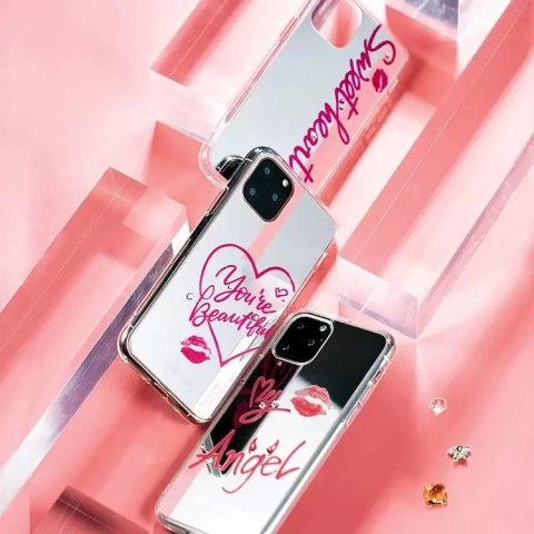 Kingxbar Kingxbar Angel lustrzane etui ozdobione oryginalnymi Kryształami Swarovskiego iPhone 11 Pro Max lusterko przezroczysty Kingxbar Kingxbar Angel lustrzane etui ozdobione oryginalnymi Kryształami Swarovskiego iPhone 11 Pro Max lusterko przezroczysty