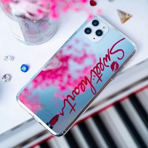 Kingxbar Kingxbar Angel lustrzane etui ozdobione oryginalnymi Kryształami Swarovskiego iPhone 11 Pro Max lusterko przezroczysty Kingxbar Kingxbar Angel lustrzane etui ozdobione oryginalnymi Kryształami Swarovskiego iPhone 11 Pro Max lusterko przezroczysty