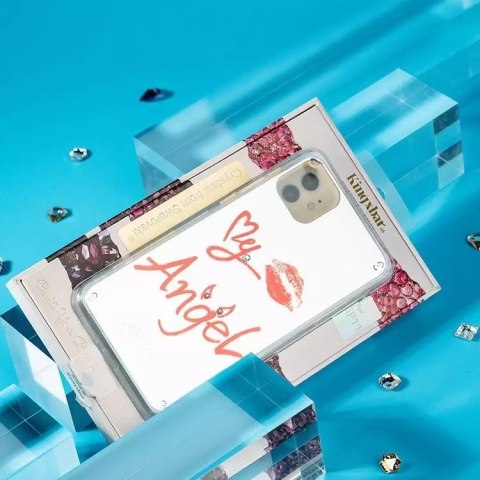 Kingxbar Kingxbar Angel lustrzane etui ozdobione oryginalnymi Kryształami Swarovskiego iPhone 11 Pro Max lusterko przezroczysty Kingxbar Kingxbar Angel lustrzane etui ozdobione oryginalnymi Kryształami Swarovskiego iPhone 11 Pro Max lusterko przezroczysty
