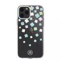 Kingxbar Kingxbar Lucky Series etui ozdobione oryginalnymi Kryształami Swarovskiego iPhone 12 mini przezroczysty (Clover)