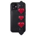 Kingxbar Kingxbar Sweet Series żelowe etui ozdobione oryginalnymi Kryształami Swarovskiego z podstawką iPhone 12 mini czarny