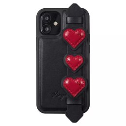 Kingxbar Kingxbar Sweet Series żelowe etui ozdobione oryginalnymi Kryształami Swarovskiego z podstawką iPhone 12 mini czarny