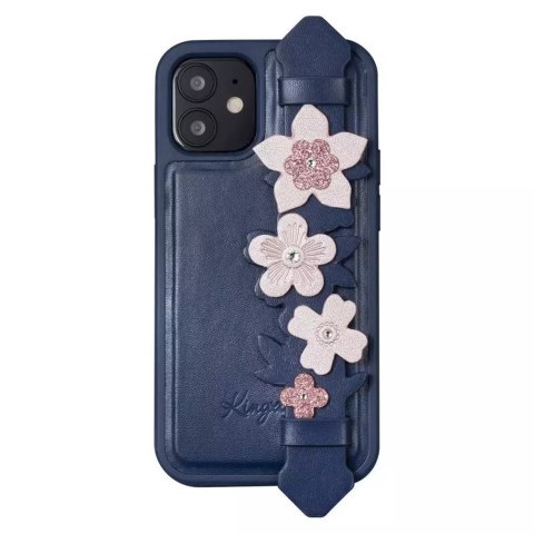 Kingxbar Kingxbar Sweet Series żelowe etui ozdobione oryginalnymi Kryształami Swarovskiego z podstawką iPhone 12 mini niebieski Kingxbar Kingxbar Sweet Series żelowe etui ozdobione oryginalnymi Kryształami Swarovskiego z podstawką iPhone 12 mini niebieski
