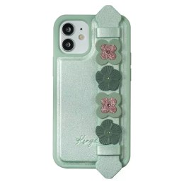 Kingxbar Kingxbar Sweet Series żelowe etui ozdobione oryginalnymi Kryształami Swarovskiego z podstawką iPhone 12 mini zielony