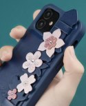 Kingxbar Kingxbar Sweet Series żelowe etui ozdobione oryginalnymi Kryształami Swarovskiego z podstawką iPhone 12 mini zielony
