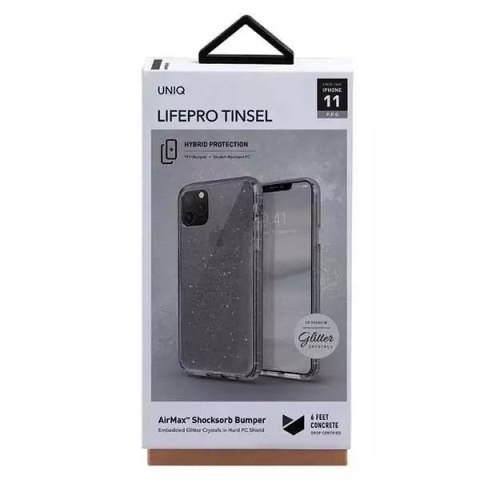 UNIQ UNIQ etui LifePro Tinsel iPhone 11 Pro czarny/vapour smoke UNIQ UNIQ etui LifePro Tinsel iPhone 11 Pro czarny/vapour smoke