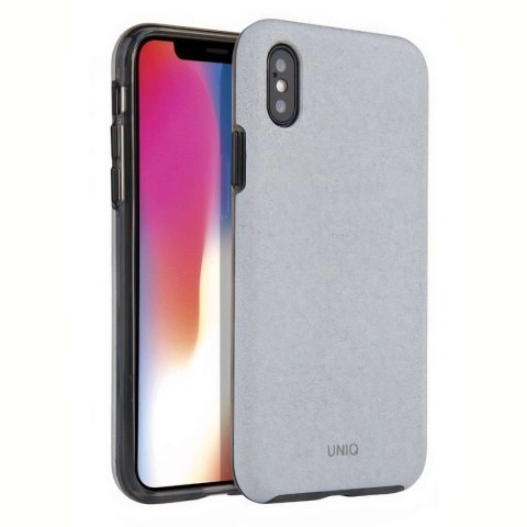 UNIQ UNIQ etui Lithos iPhone Xs Max jasno -szary/ light grey UNIQ UNIQ etui Lithos iPhone Xs Max jasno -szary/ light grey