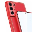 Dux Ducis Dux Ducis Yolo eleganckie etui pokrowiec ze skóry ekologicznej Samsung Galaxy S22+ (S22 Plus) czerwony