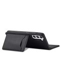 ProducentTymczasowy Magnet Card Case etui do Samsung Galaxy S22+ (S22 Plus) pokrowiec portfel na karty kartę podstawka czarny
