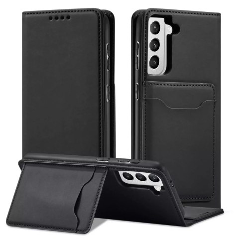 ProducentTymczasowy Magnet Card Case etui do Samsung Galaxy S22+ (S22 Plus) pokrowiec portfel na karty kartę podstawka czarny ProducentTymczasowy Magnet Card Case etui do Samsung Galaxy S22+ (S22 Plus) pokrowiec portfel na karty kartę podstawka czarny