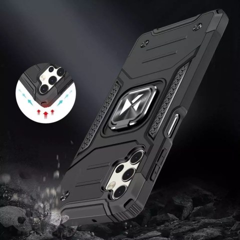 Wozinsky Wozinsky Ring Armor pancerne hybrydowe etui pokrowiec + magnetyczny uchwyt Samsung Galaxy A73 czarny Wozinsky Wozinsky Ring Armor pancerne hybrydowe etui pokrowiec + magnetyczny uchwyt Samsung Galaxy A73 czarny