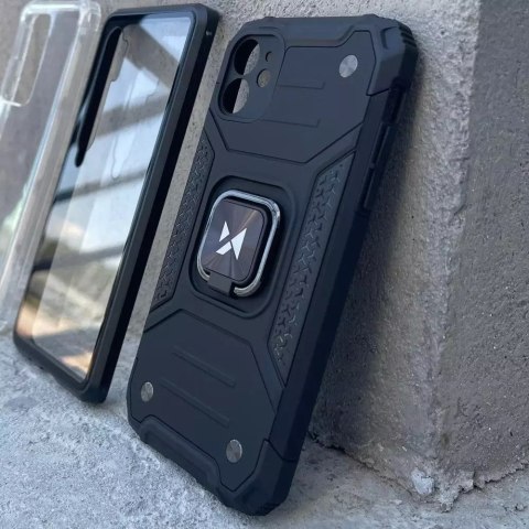 Wozinsky Wozinsky Ring Armor pancerne hybrydowe etui pokrowiec + magnetyczny uchwyt Samsung Galaxy A73 czarny Wozinsky Wozinsky Ring Armor pancerne hybrydowe etui pokrowiec + magnetyczny uchwyt Samsung Galaxy A73 czarny